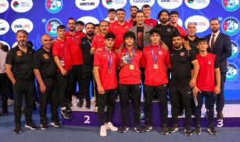 Milli sporculardan U20 Dünya Güreş Şampiyonası’nda 7 madalya!